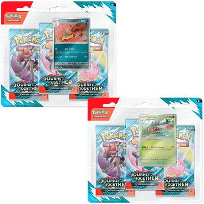 Pokemon Scarlet & Violet Journey Together 3 - Pack Booster Blister (Back - to - School Sale) - Trading Card Market