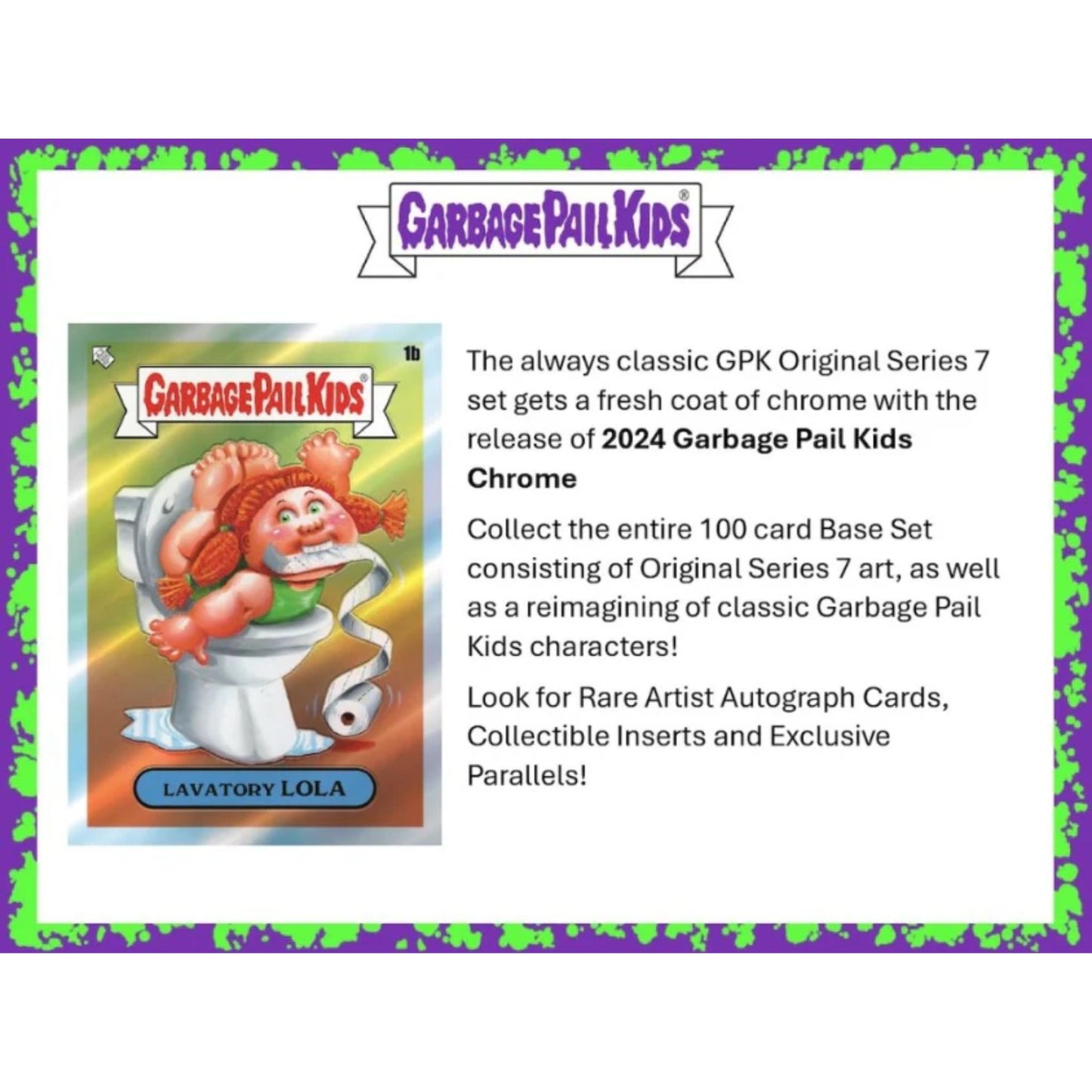 2024 Topps Garbage Pail Kids Chrome Hobby Box (Presell)