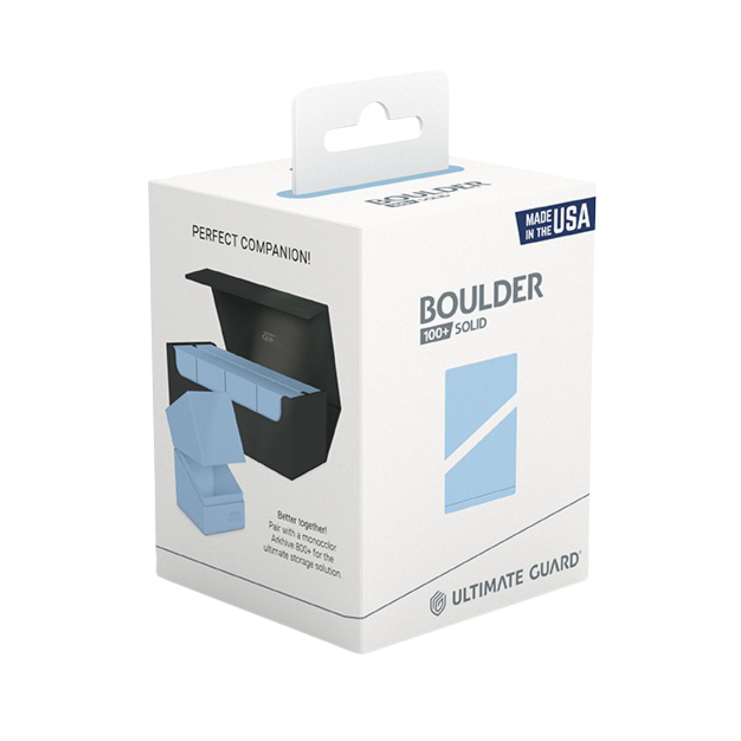 Ultimate Guard Boulder 100+ Standard Solid Baby Blue Deck Case - Trading Card Market