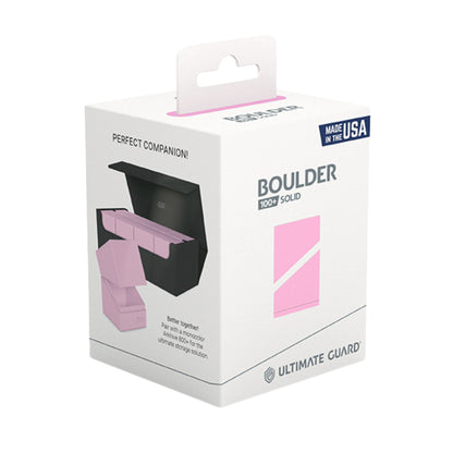 Ultimate Guard Boulder 100+ Standard Solid Candy Pink Deck Case - Trading Card Market