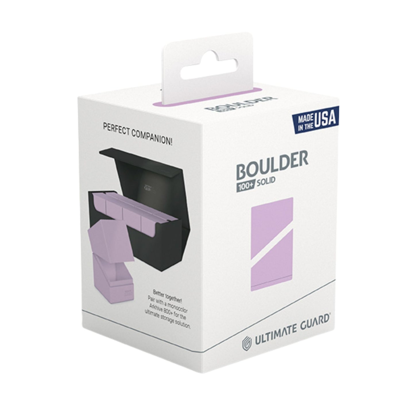Ultimate Guard Boulder 100+ Standard Solid Lavender Purple Deck Case - Trading Card Market