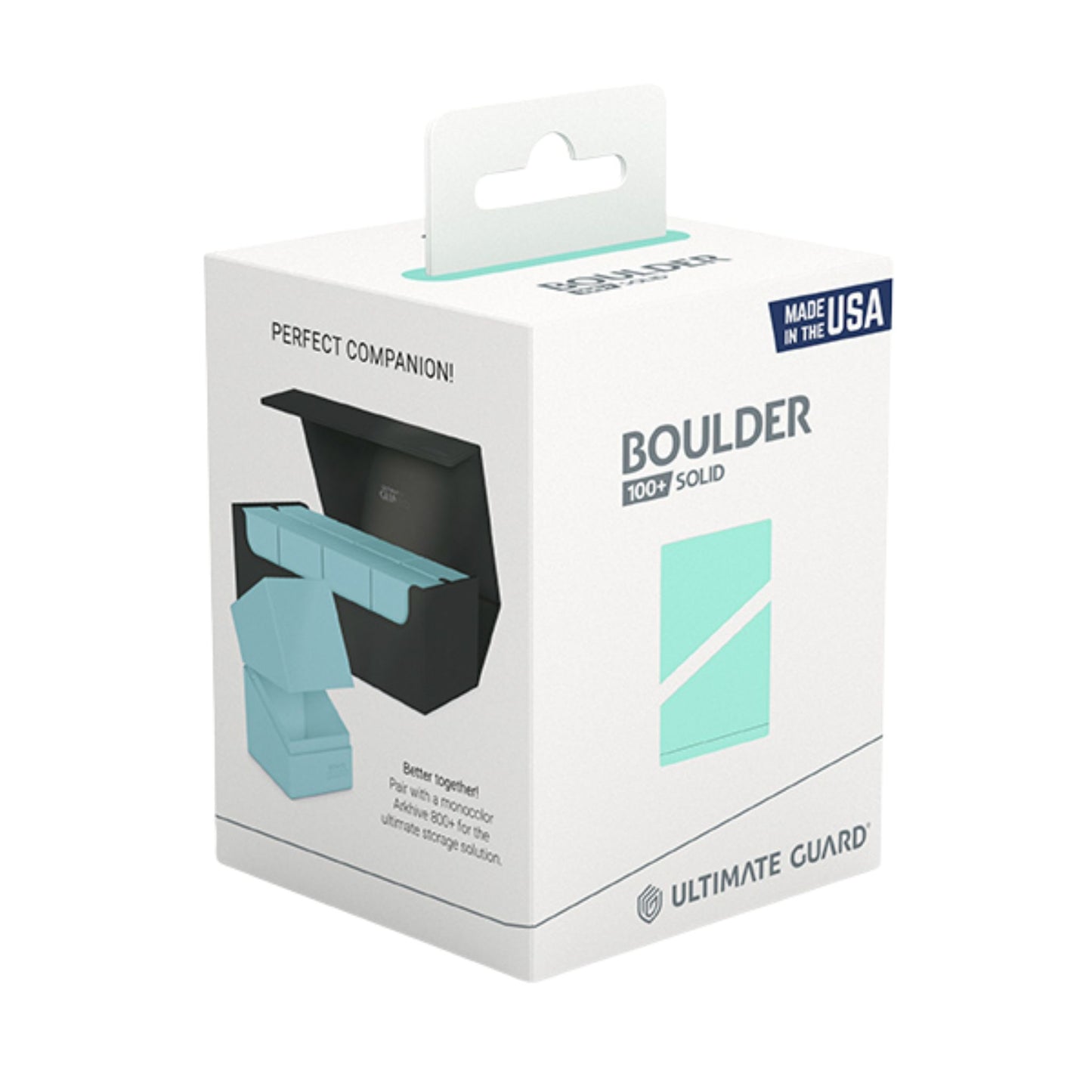 Ultimate Guard Boulder 100+ Standard Solid Mint Green Deck Case - Trading Card Market