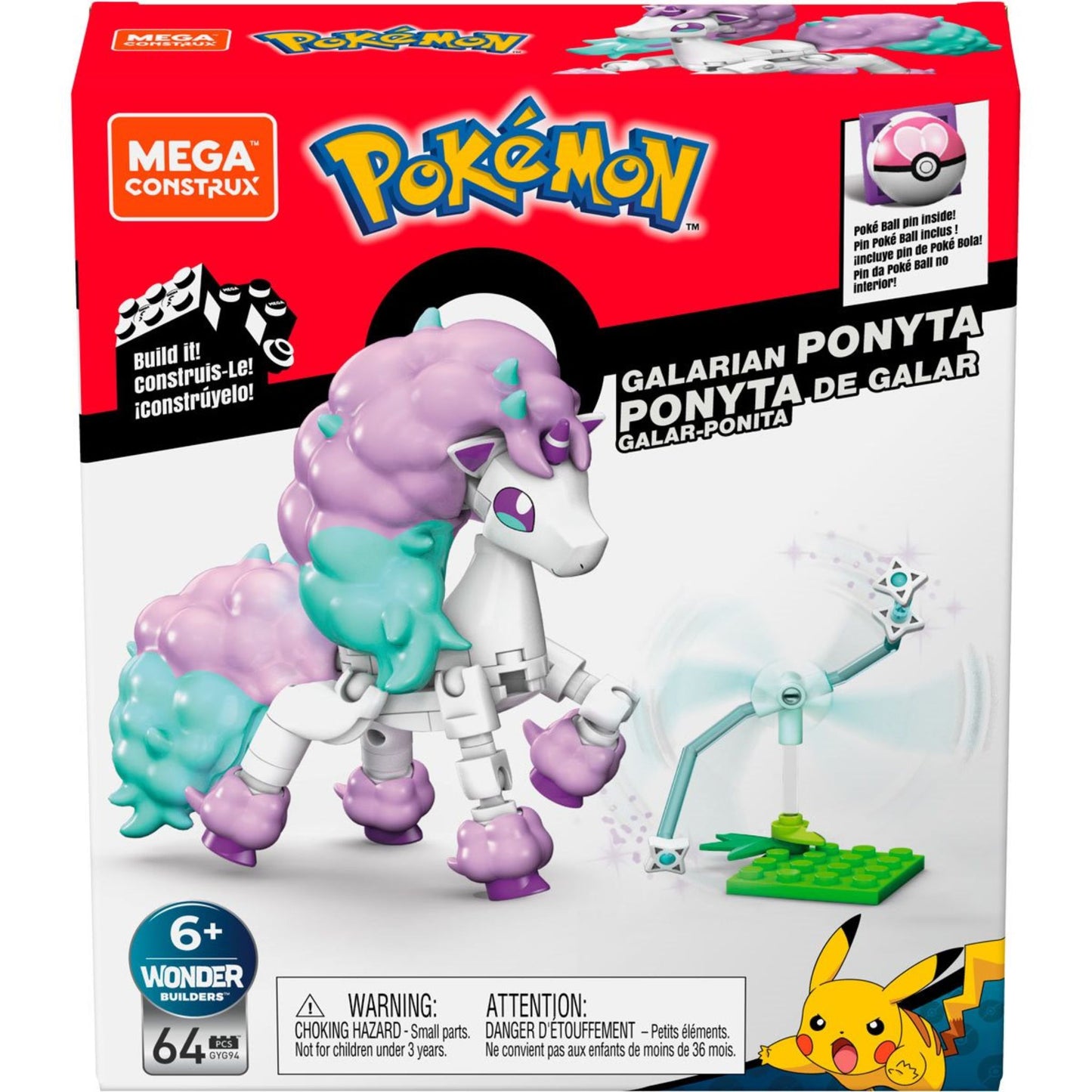 Mattel Mega Construx Pokemon Power Pack Galarian Ponyta - Trading Card Market