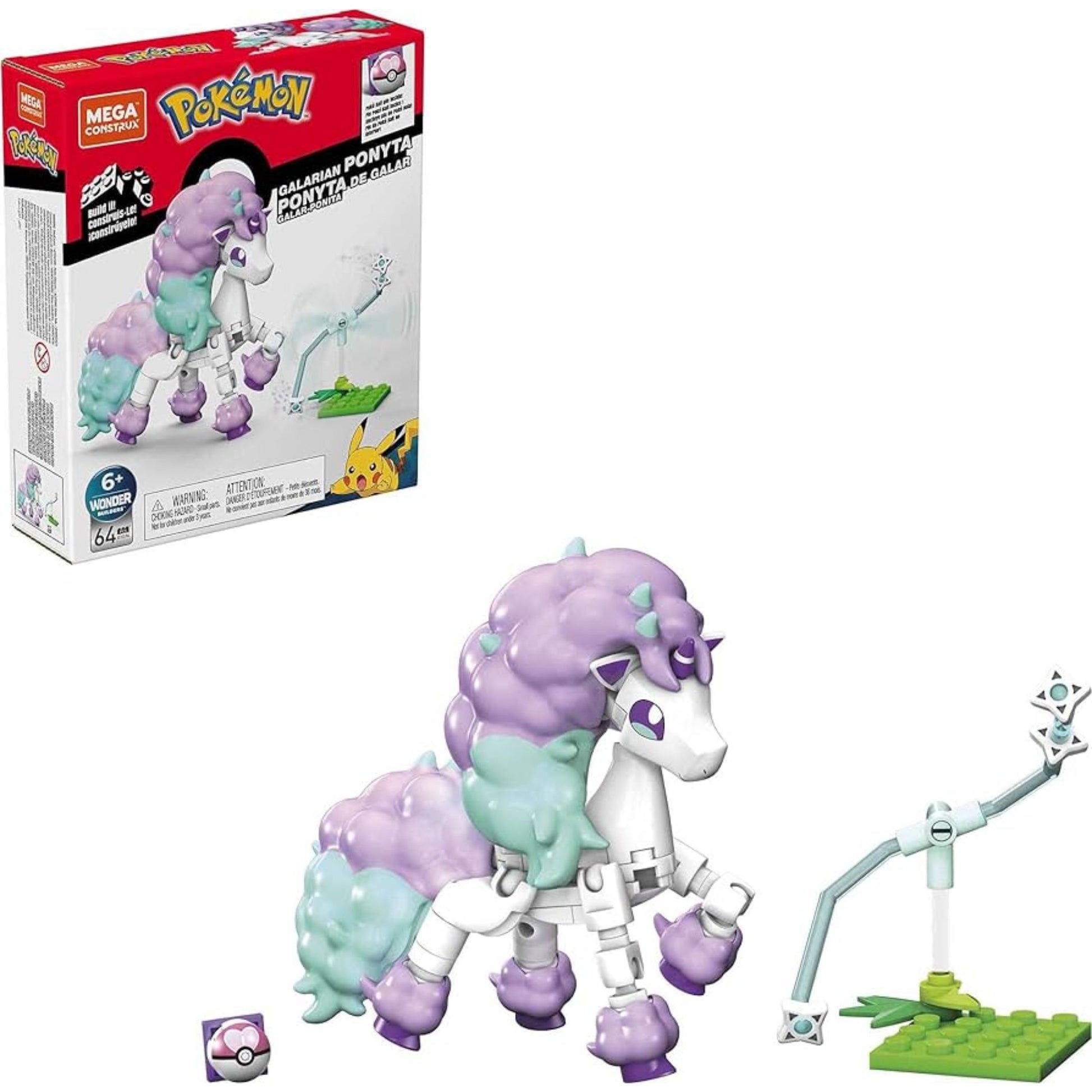 Mattel Mega Construx Pokemon Power Pack Galarian Ponyta - Trading Card Market