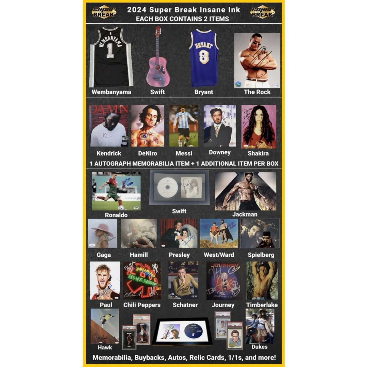 2024 Super Break Insane Ink Hobby Box - Trading Card Market