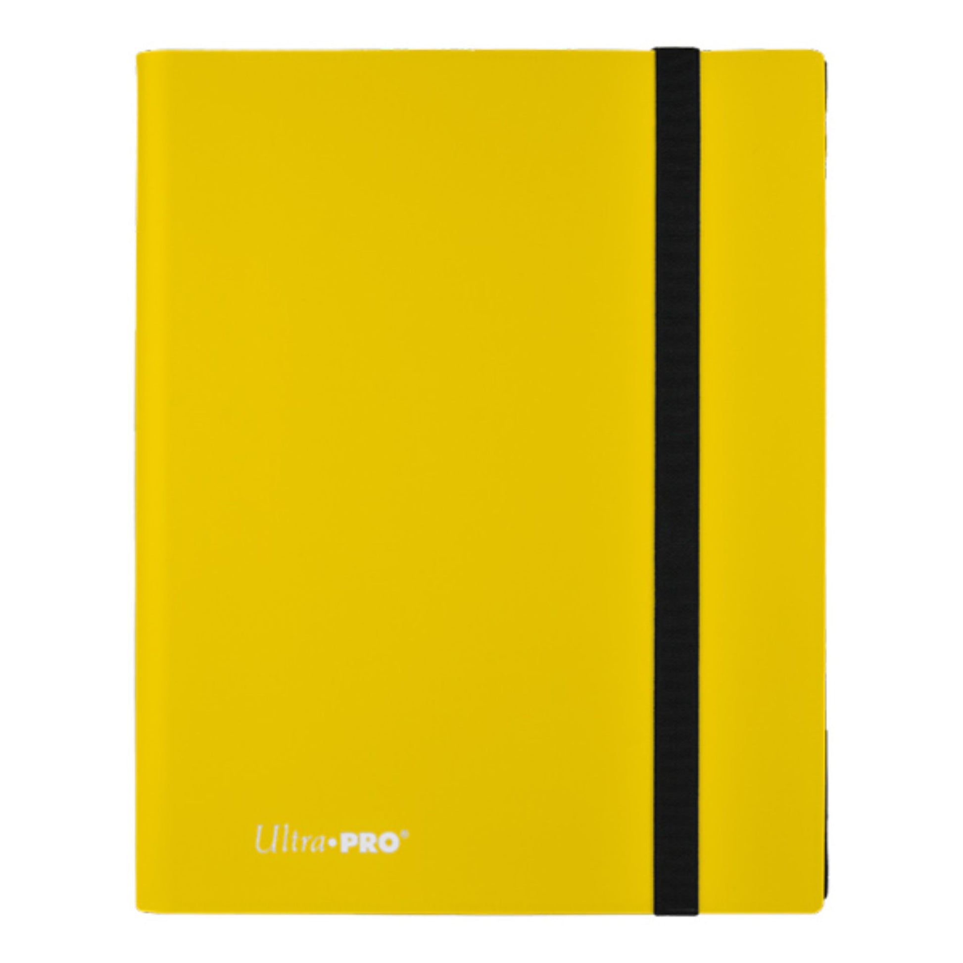 yellow card binder Ultra Pro Standard 9 Pocket Eclipse Lemon Yellow Zippered Card Binder