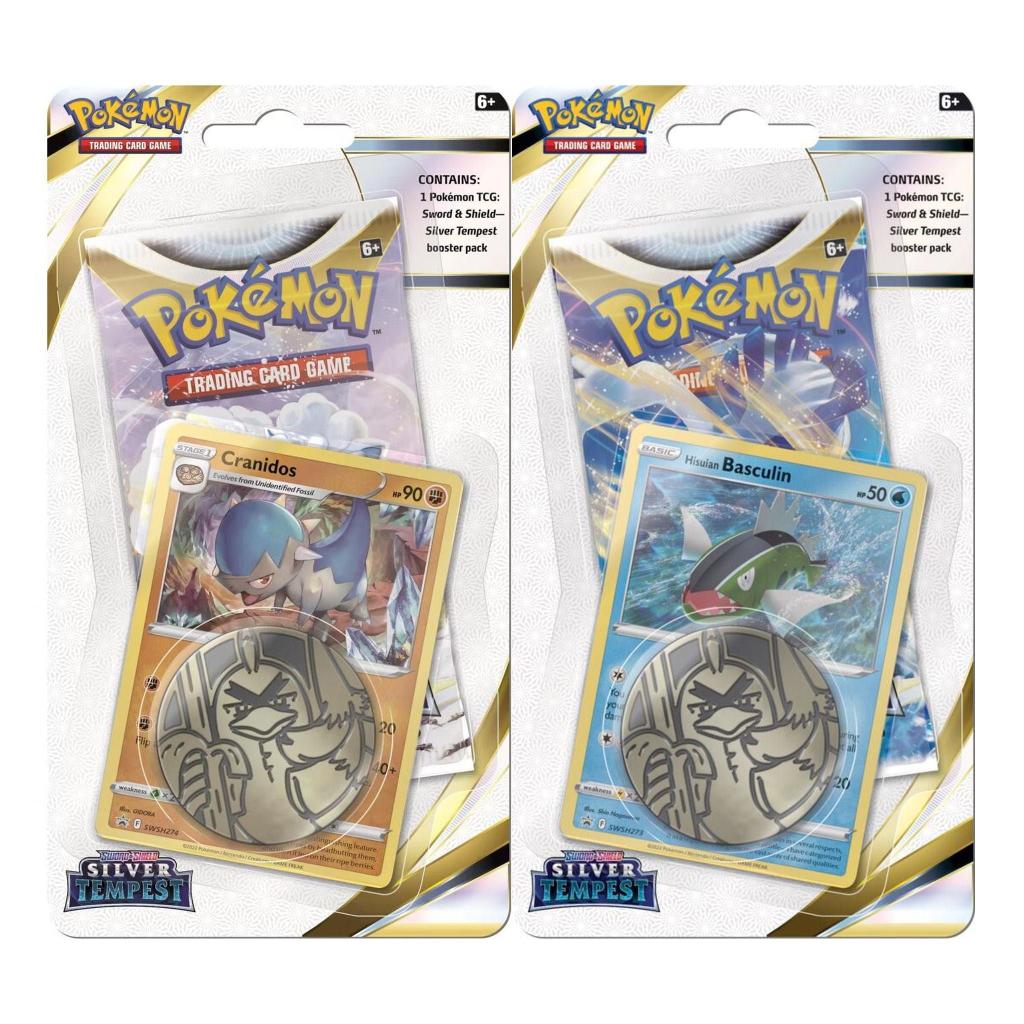 Pokemon Sword & Shield Silver Tempest Cranidos Booster Pack Lot Of top 30