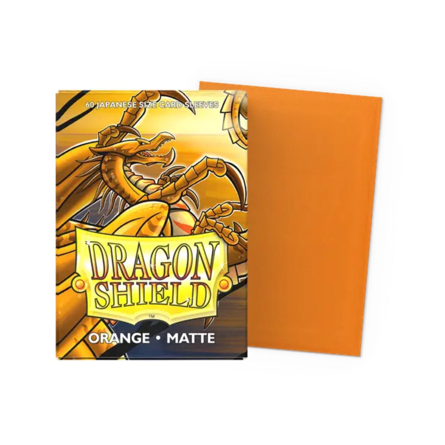 Dragon Shield Sleeves Japanese Matte Orange - Trading Card Market