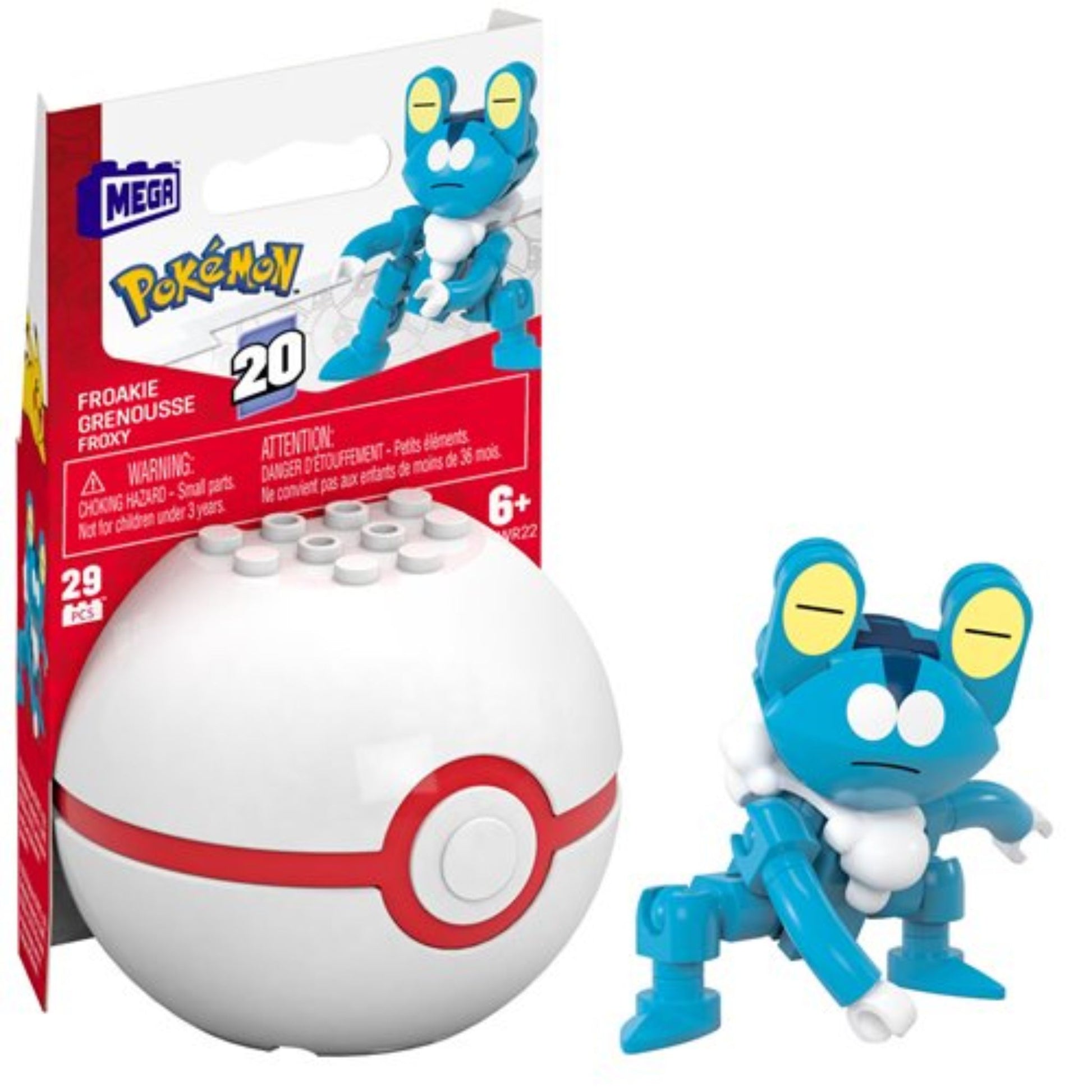 Mattel Mega Construx Pokemon Generations Froakie Poke Ball - Trading Card Market