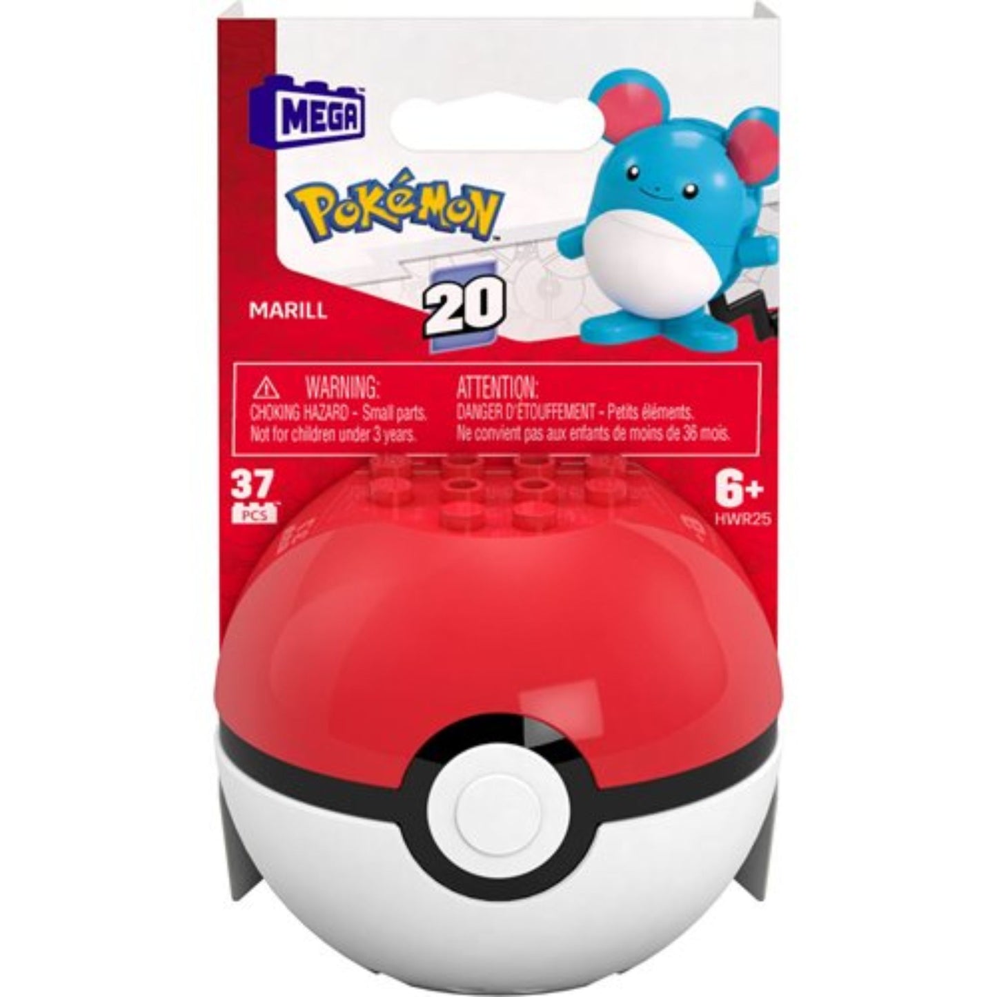 Mattel Mega Construx Pokemon Generations Marill Poke Ball - Trading Card Market