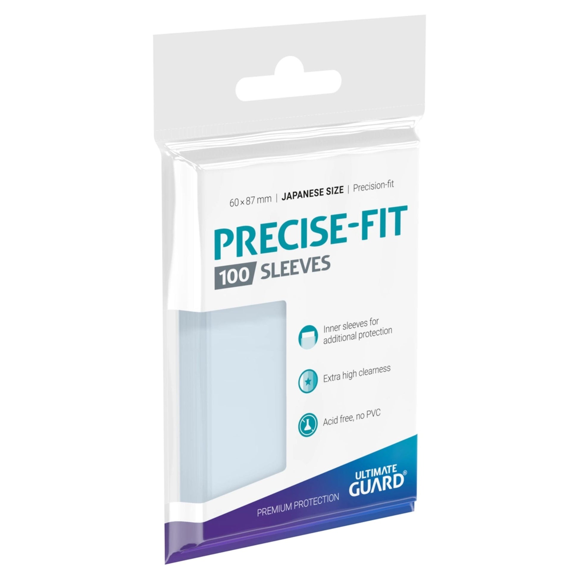 Ultimate Guard Precise Fit Sleeves JP Clear - Trading Card Market