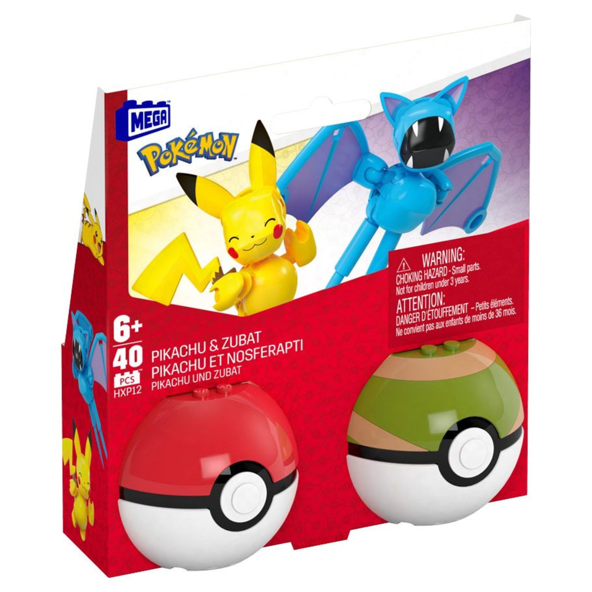 Mega Construx Pokemon Poke Ball Collection Pikachu & Zubat - Trading Card Market