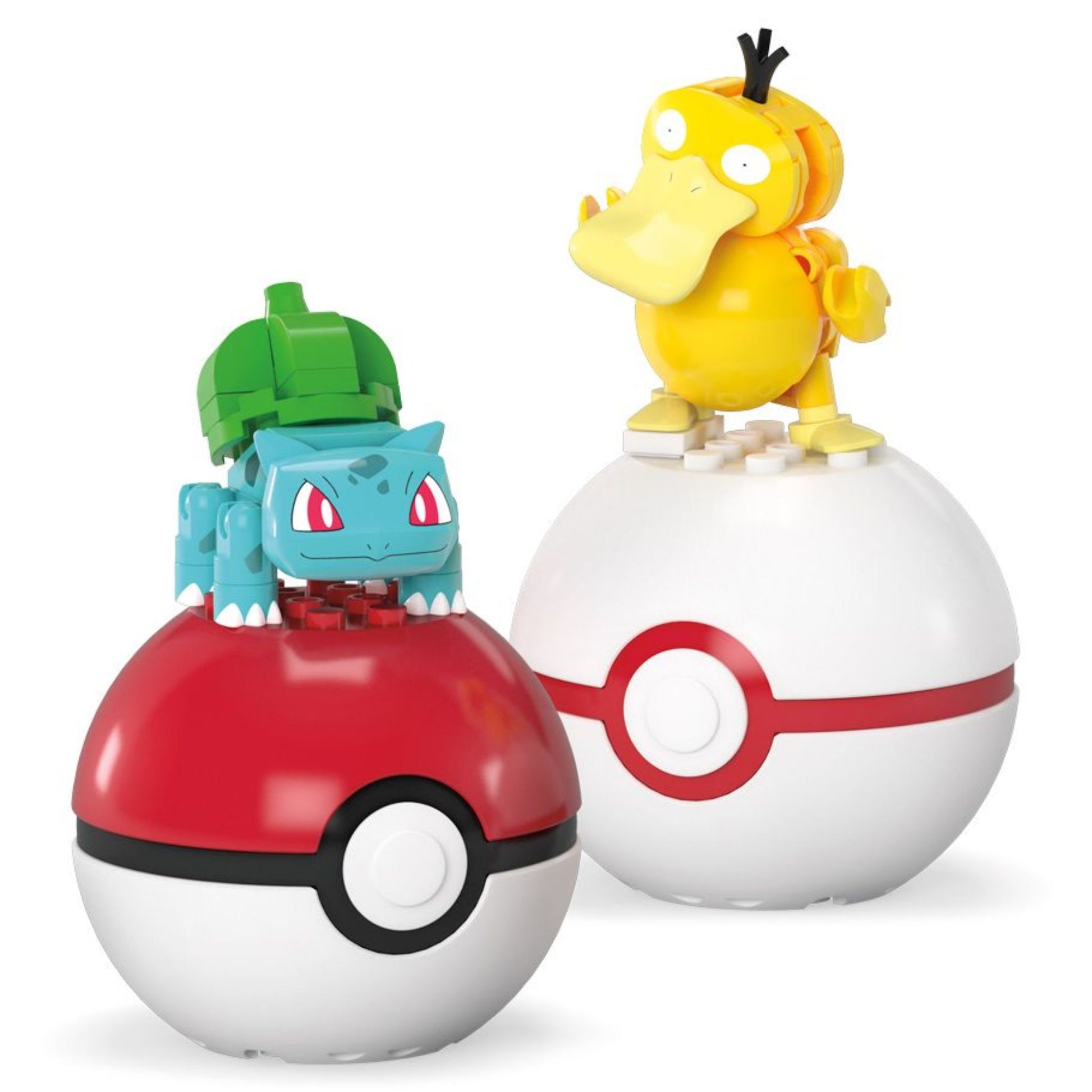 Mega Construx Pokemon Poke Ball Collection Bulbasaur & Psyduck - Trading Card Market