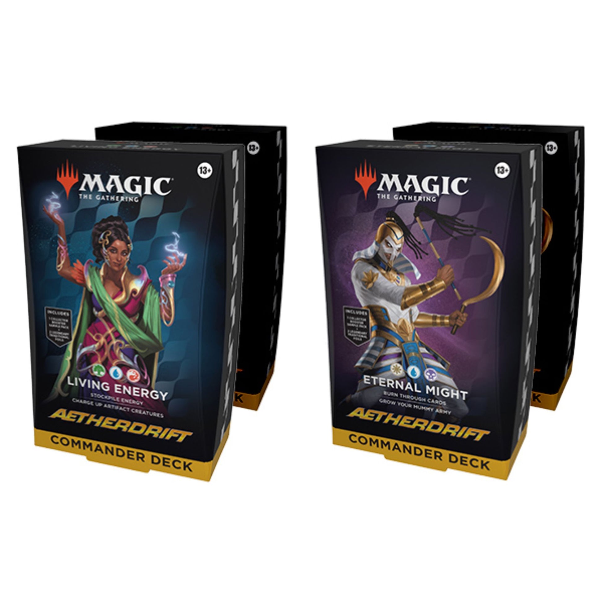 Magic The Gathering Aetherdrift Commander Deck Set (4 Decks) Magic The Gathering Aetherdrift Commander Deck Set (4 Decks)