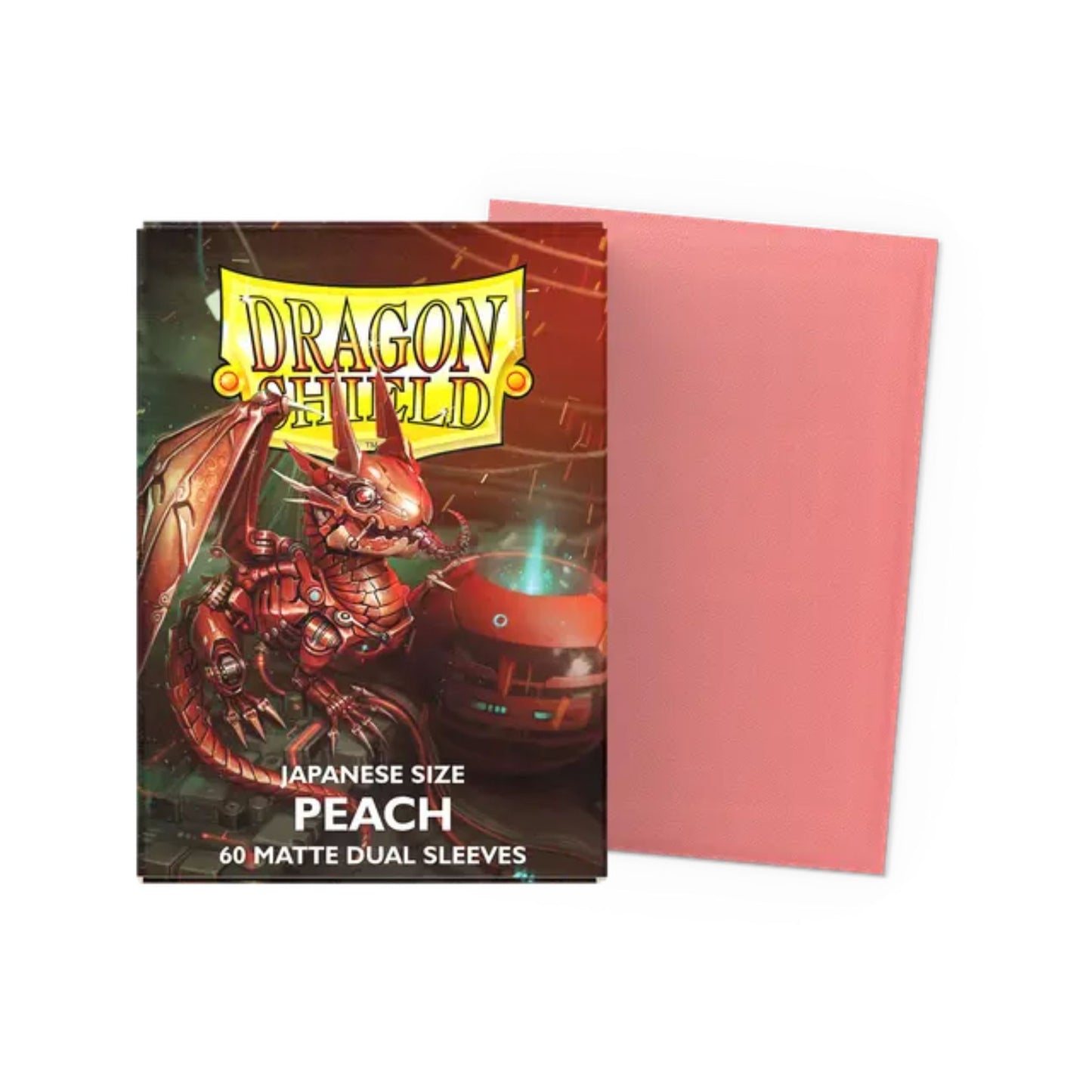 Dragon Shield Sleeves Japanese Dual Matte Peach Piip - Trading Card Market