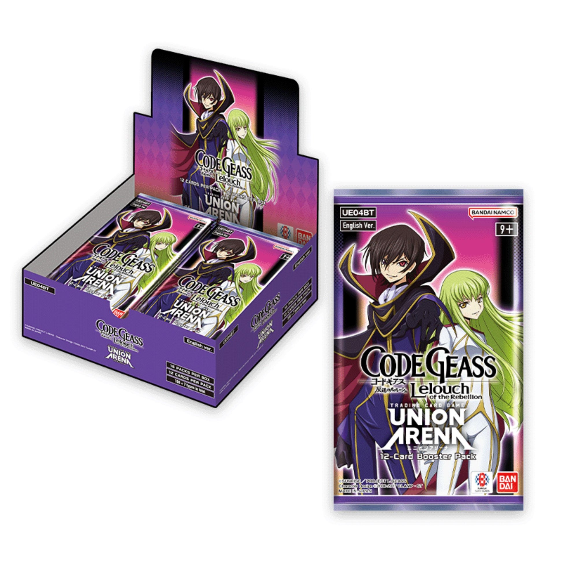 Union Arena Code Geass Lelouch of the Rebellion Booster Box – Trading Card  Market
