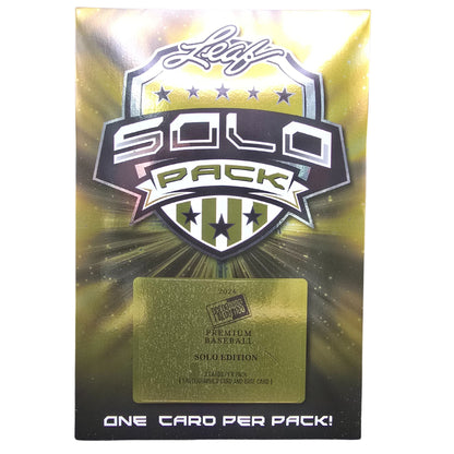 2024 Leaf Press Pass Premium Baseball Solo Edition - Trading Card Market