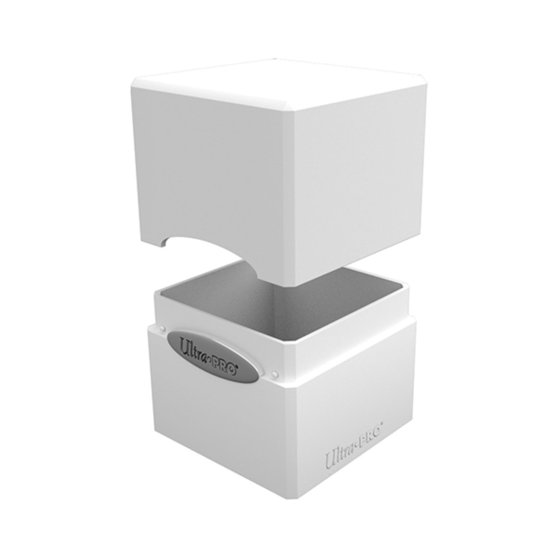 Ultra Pro Satin Cube 100+ Solid White Deckbox (Arctic) - Trading Card Market