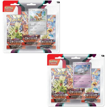 Pokemon Scarlet & Violet Obsidian Flames 3 Pack Booster Blister - Trading Card Market