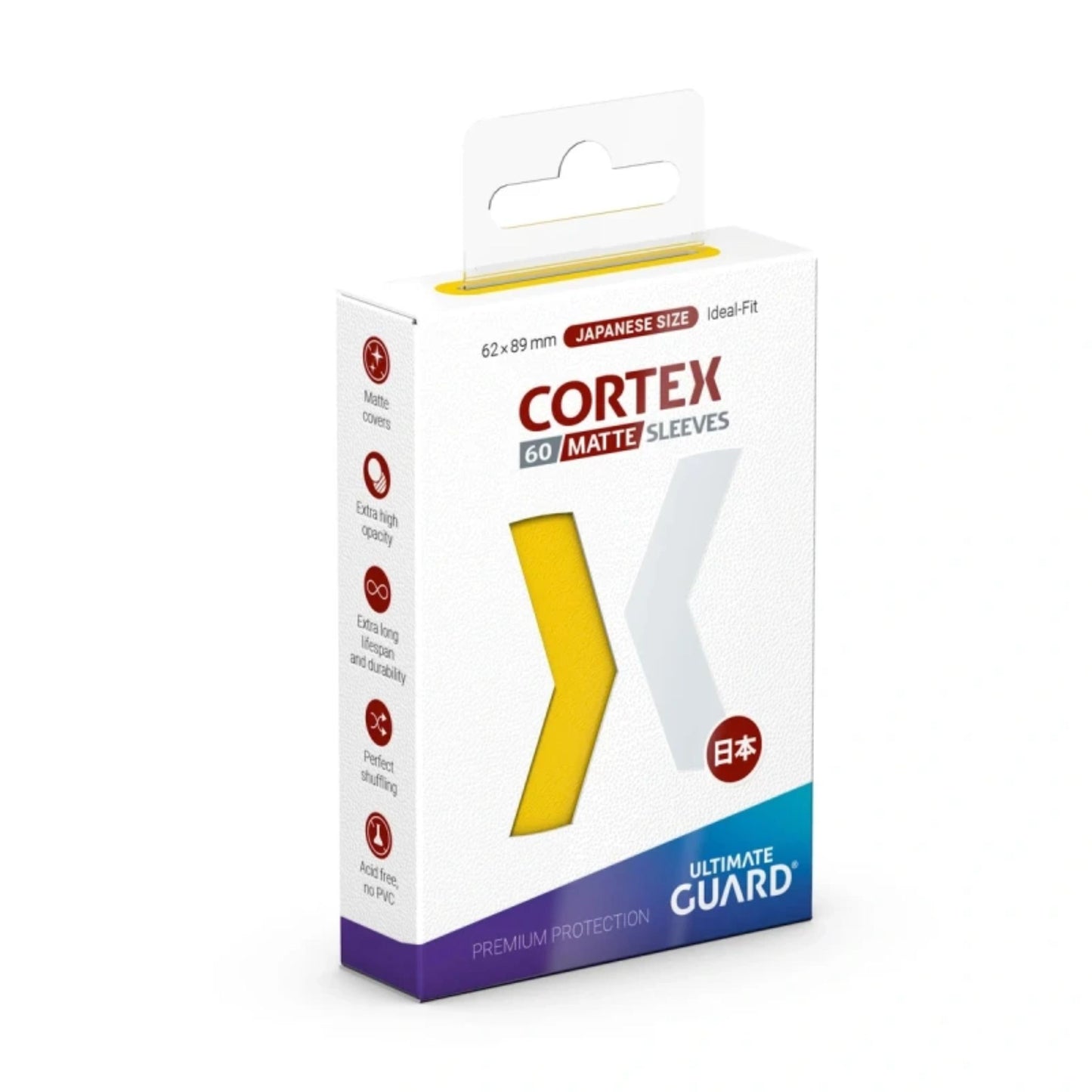 Ultimate Guard Cortex Japanese Size Matte Yellow - Trading Card Market