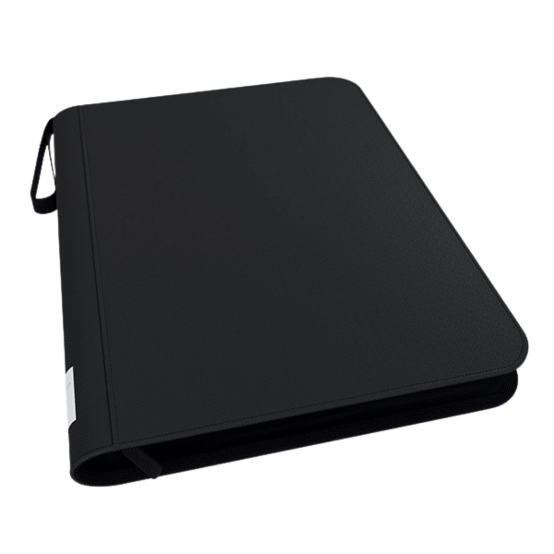 Arcance Fortress 9 - Pocket Solid Black Zippered Toploader Binder - Trading Card Market