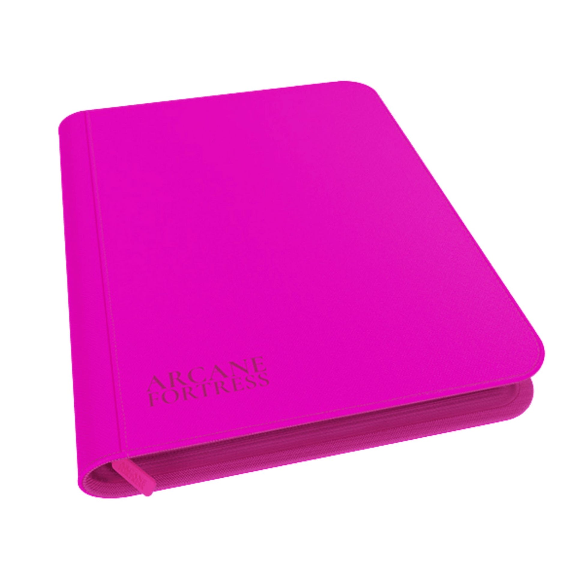 Arcance Fortress 9 - Pocket Neon Pink Zippered Binder - Trading Card Market
