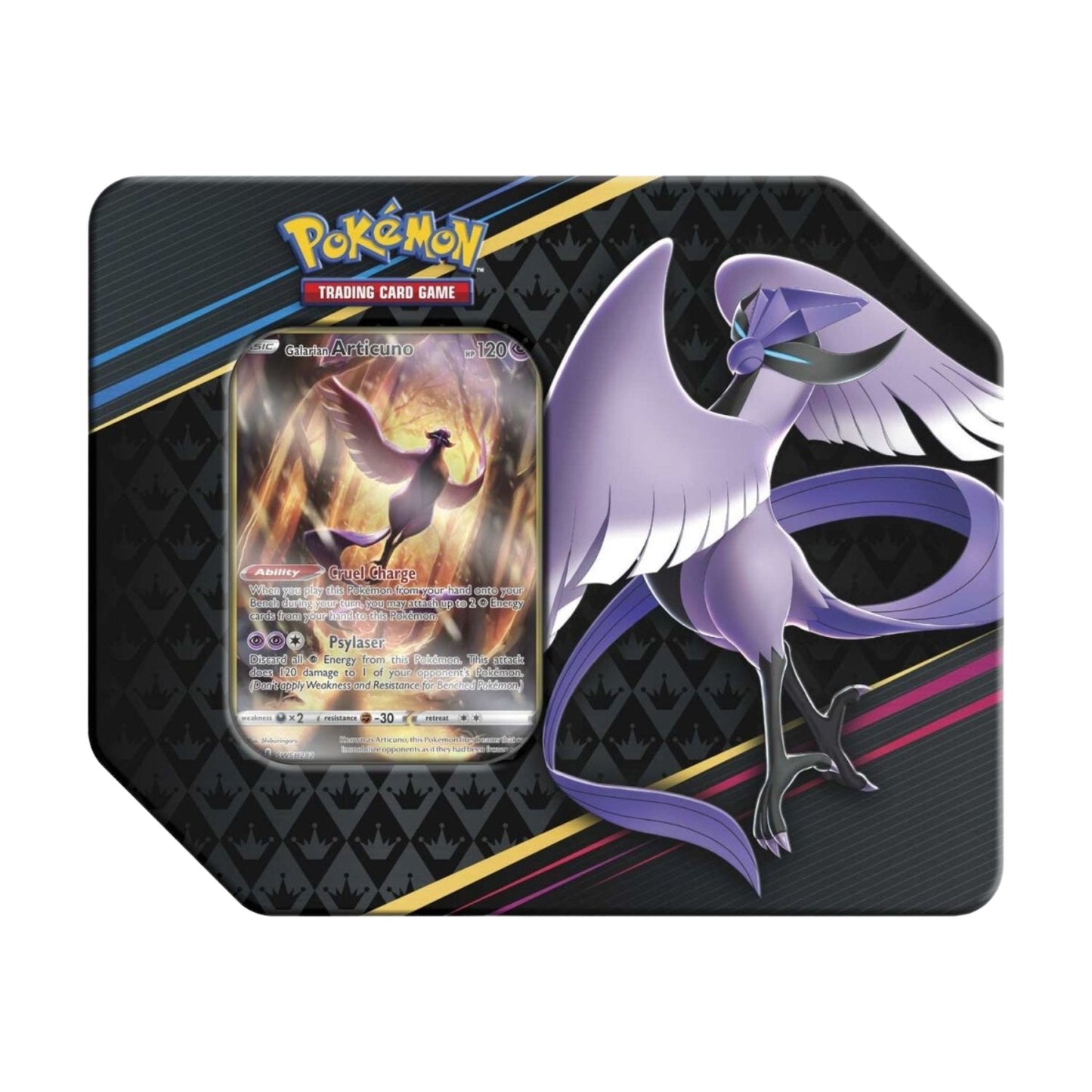 Pokemon Sword & Shield Crown Zenith Tin (Galarian Articuno) - Trading Card Market