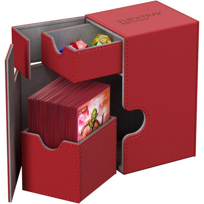 Ultimate Guard Flip n Tray 80+ Red/Grey - Trading Card Market