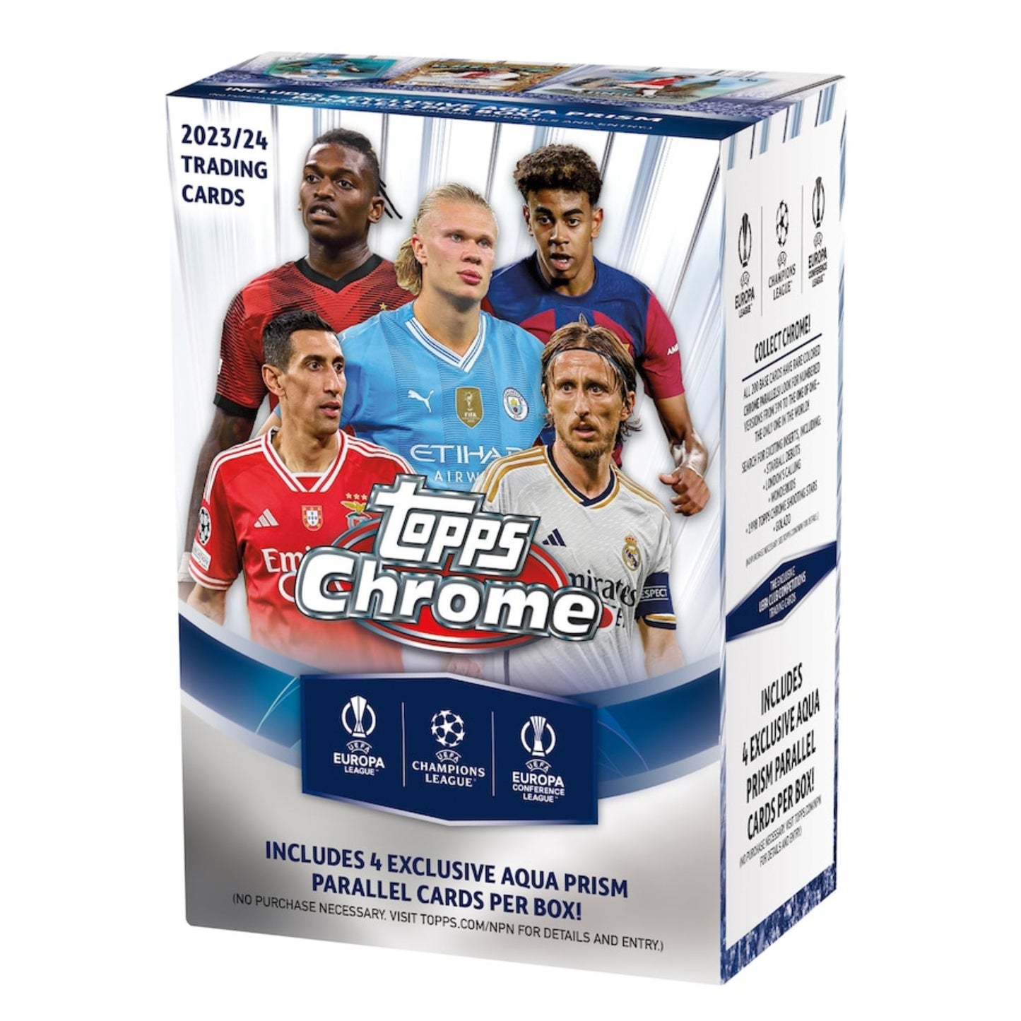 2023/24 Topps Chrome UEFA Club Competitions Soccer 7 Pack Blaster Box