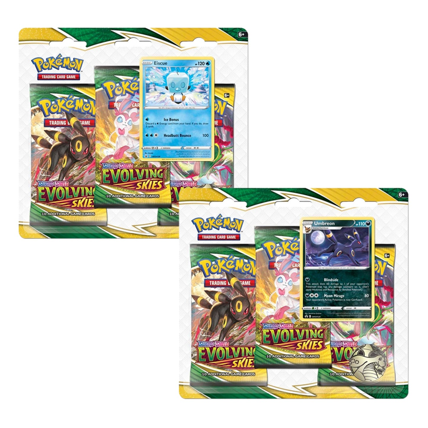 Pokemon Sword & Shield Evolving Skies 3 Pack Blister - Trading Card Market