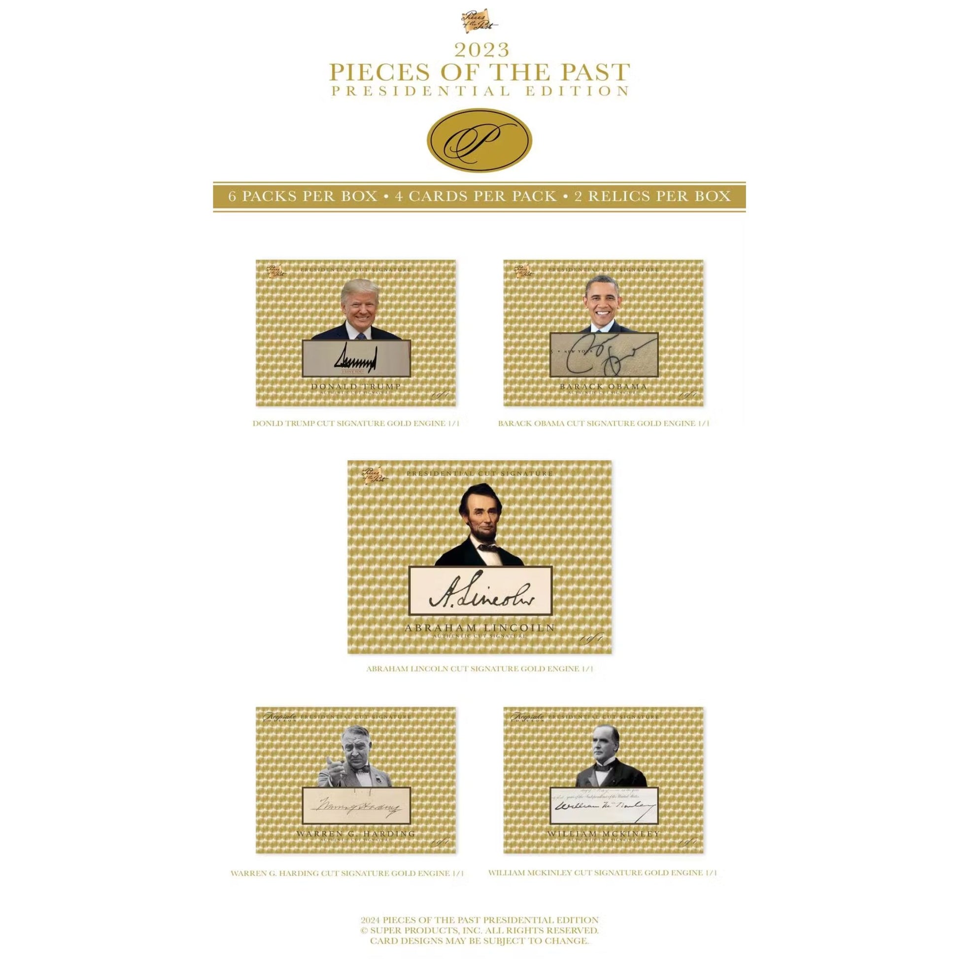 2023 Super Break Pieces of the Past Presidential Edition Box - Trading Card Market