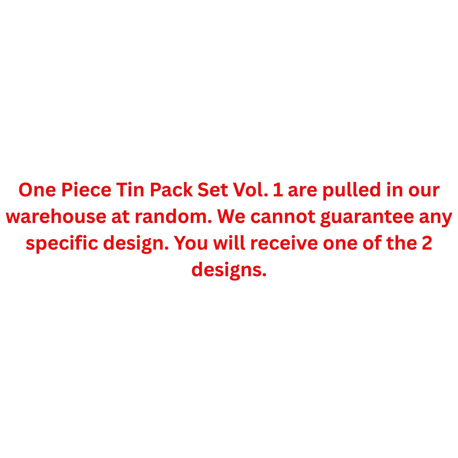 One Piece Tin Pack Set Vol. 1 - Trading Card Market