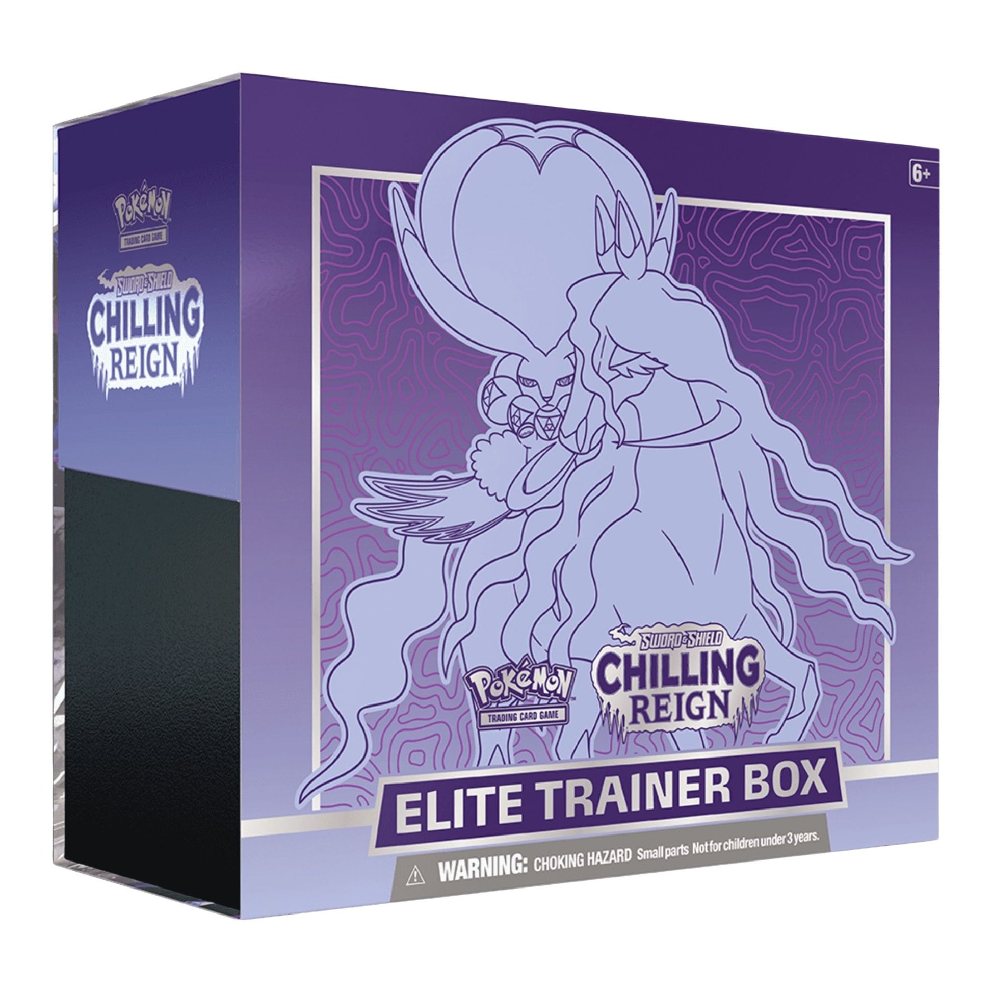 pokemon trading card game chilling reign Pokemon Sword & Shield Chilling Reign Elite Trainer Box (Shadow Rider Calyrex)