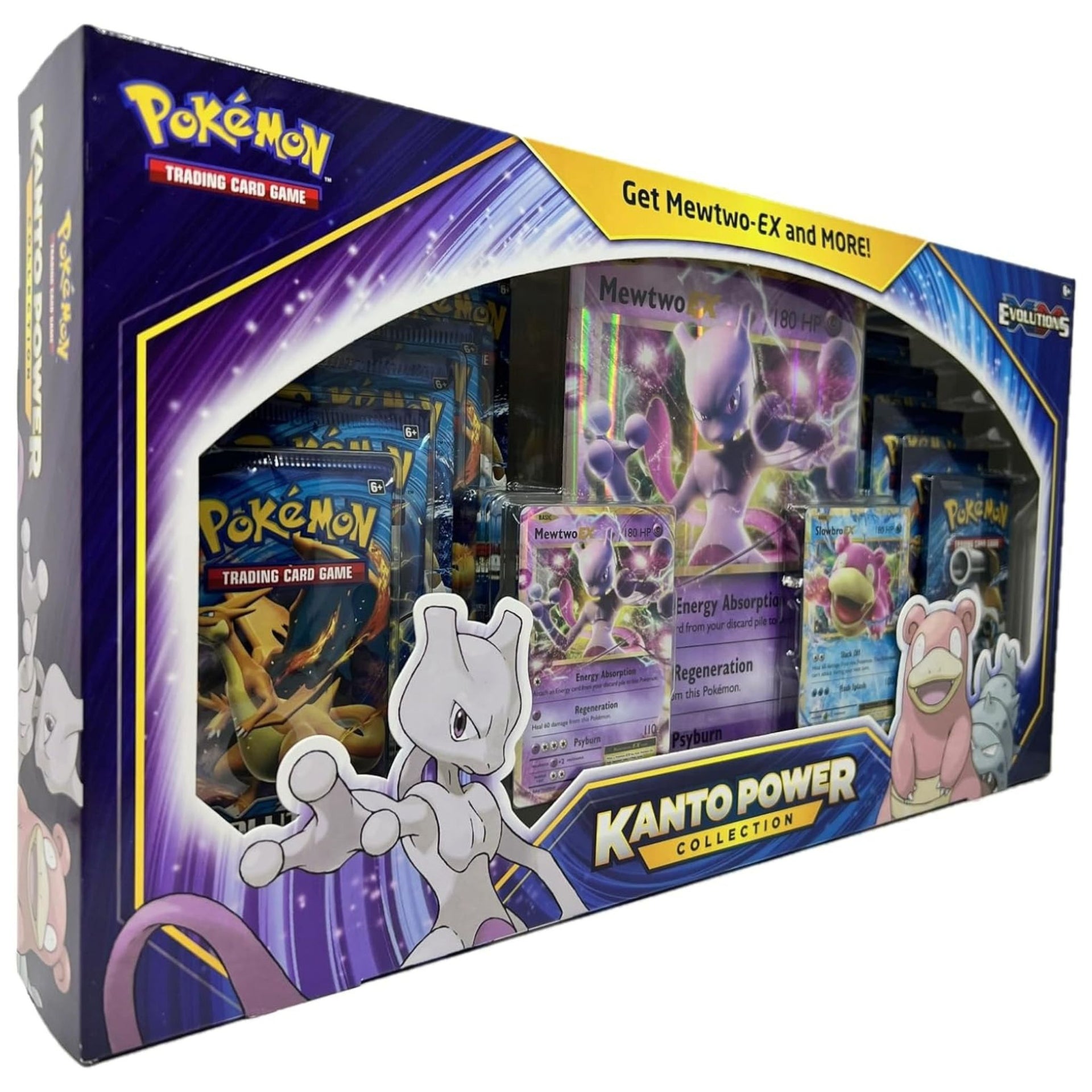 pokemon trading card game mewtwo ex box XY Evolutions Kanto Power Collection (Mewtwo/Slowbro) – Market 1 foil card featuring Cabago:Binder Enduring Enchantments - Commander family