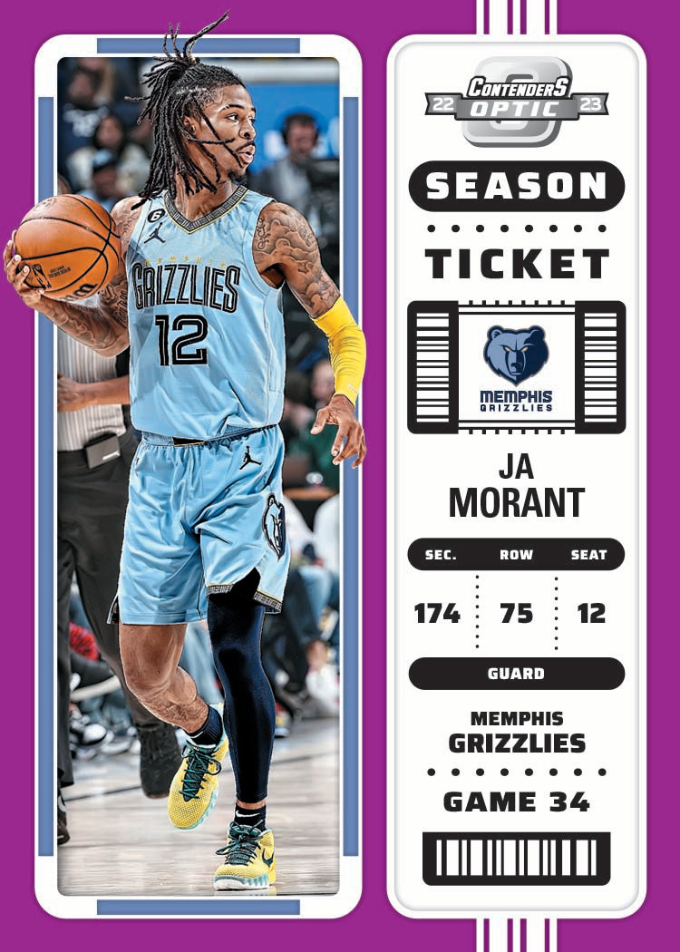 2022/23 Panini Contenders Optic Basketball Hobby Box - Ja Morant