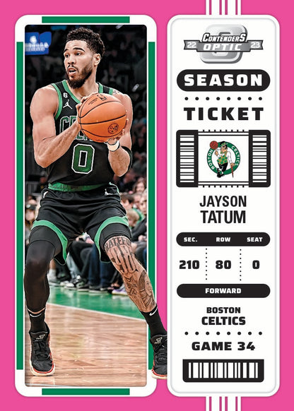2022/23 Panini Contenders Optic Basketball Hobby Box - Jayson Tatum