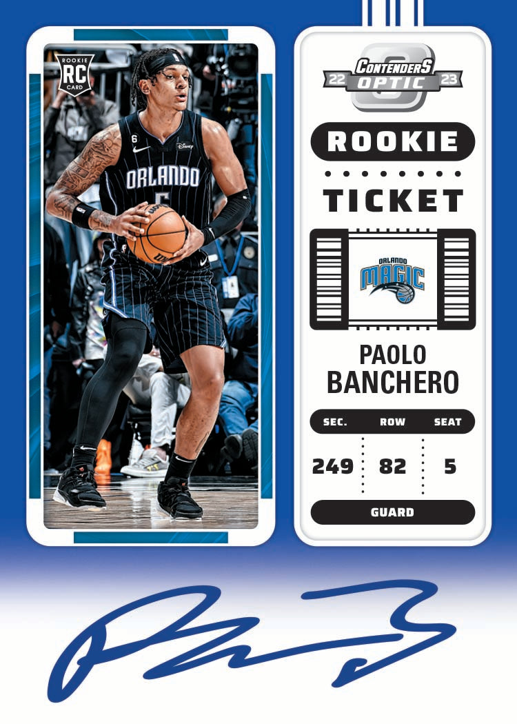 2022/23 Panini Contenders Optic Basketball Hobby Box - Paolo Banchero