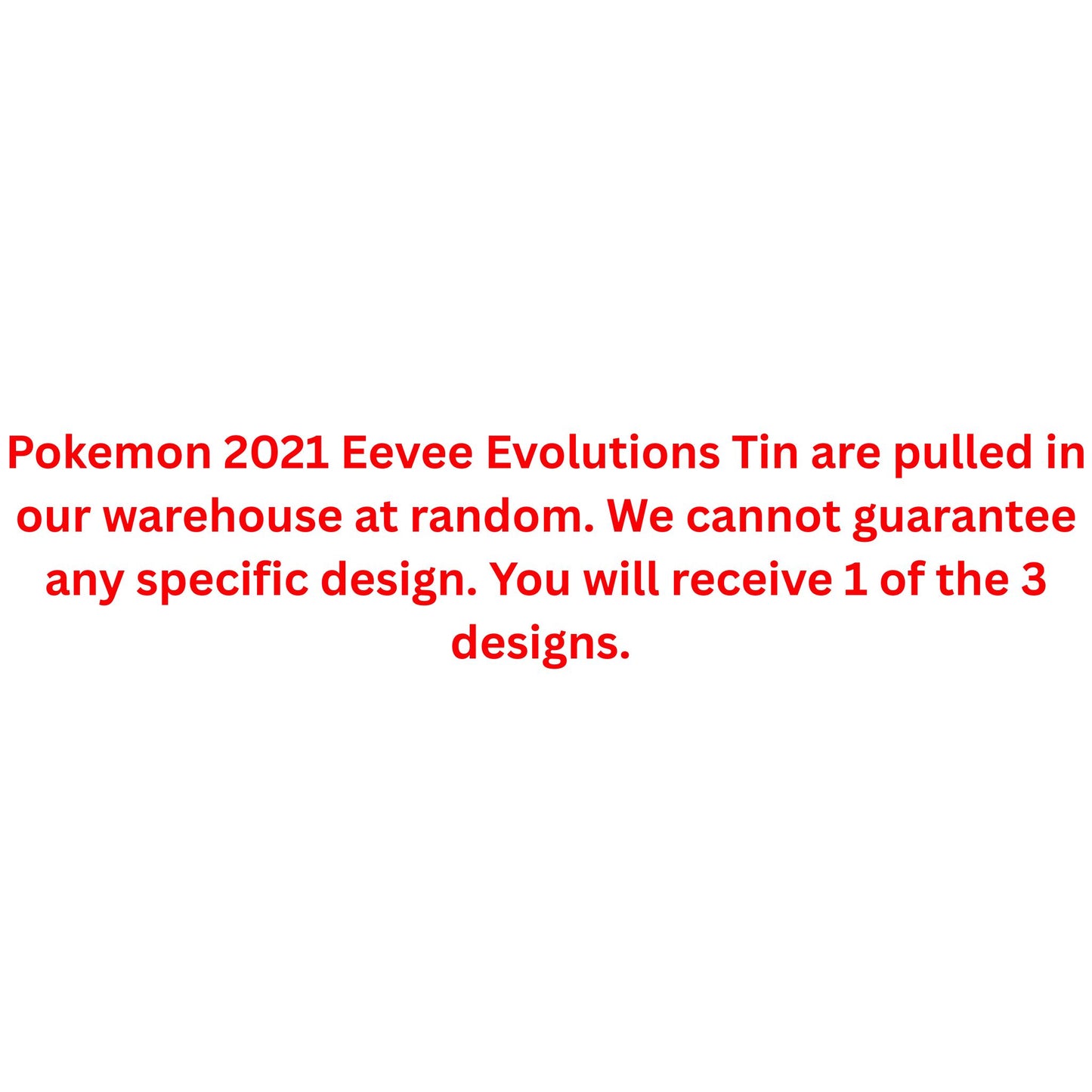 Pokemon 2021 Eevee Evolutions Tin - Trading Card Market