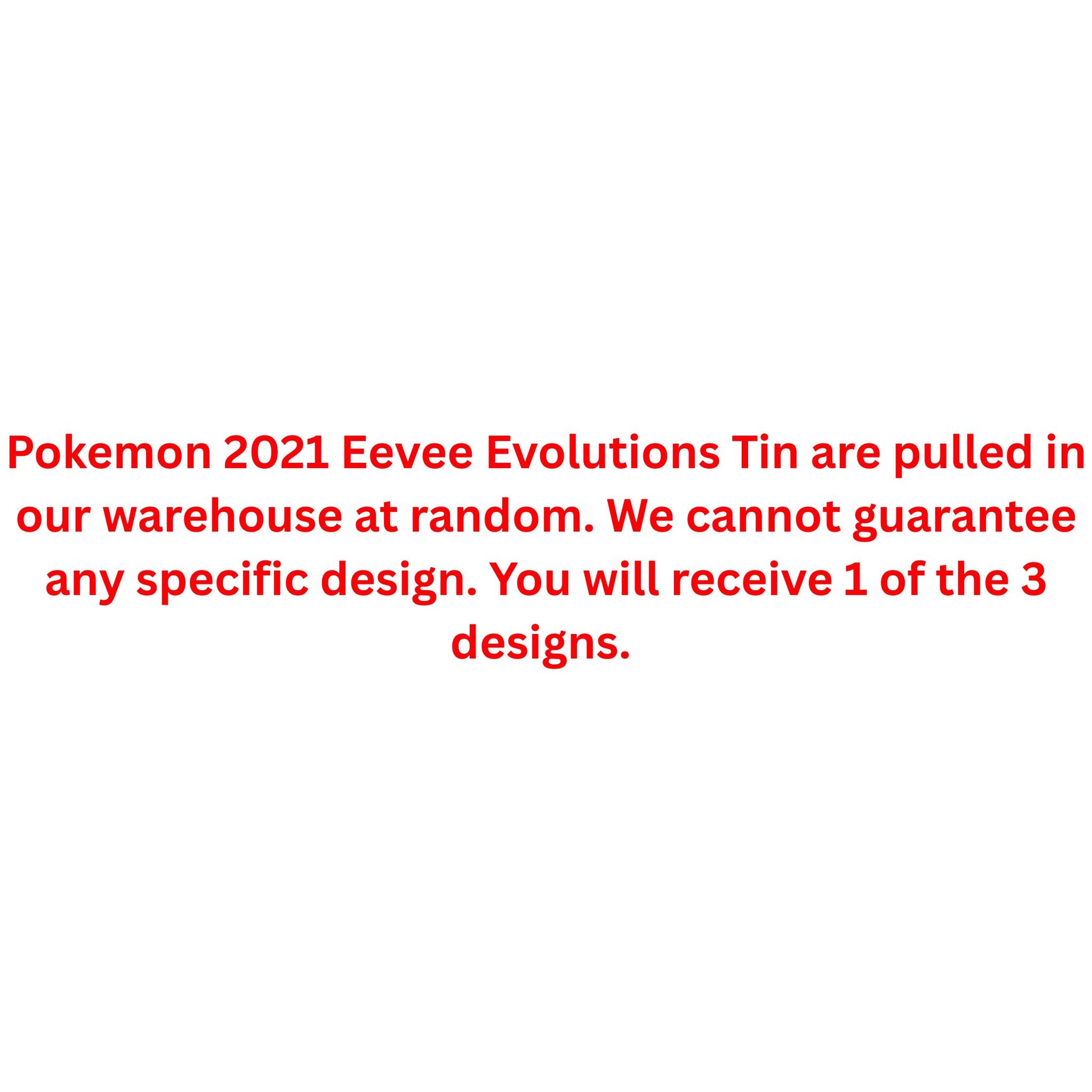 Pokemon 2021 Eevee Evolutions Tin - Trading Card Market