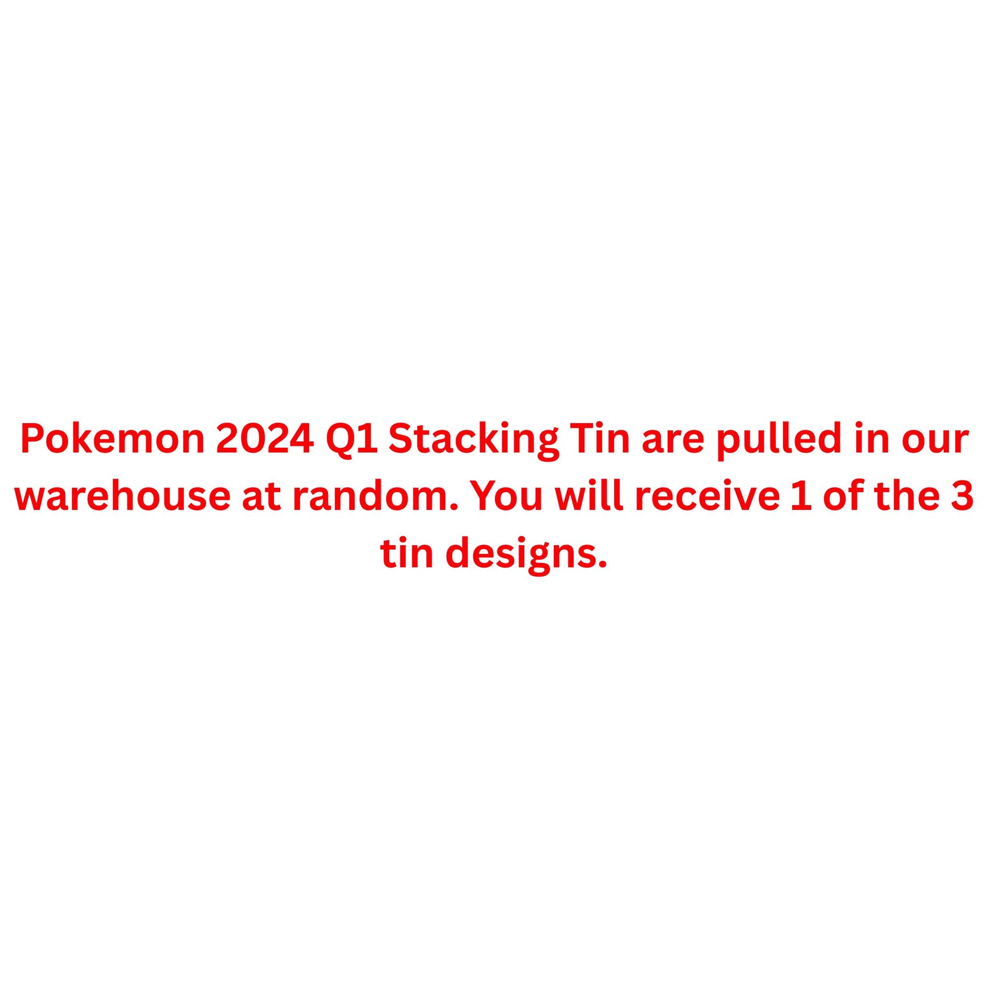 Pokemon 2024 Q1 Stacking Tin - Trading Card Market