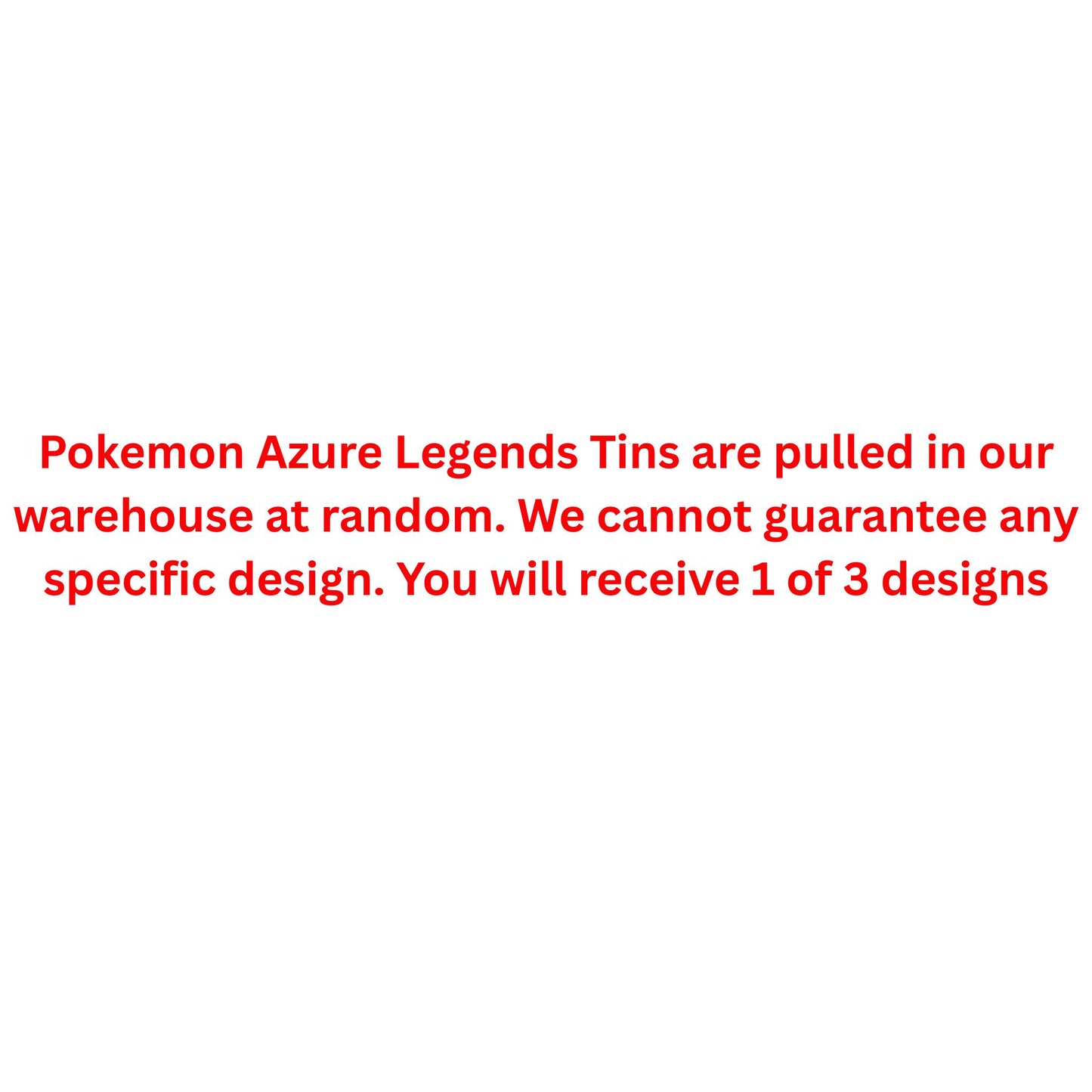 Pokemon Azure Legends Tin - Trading Card Market
