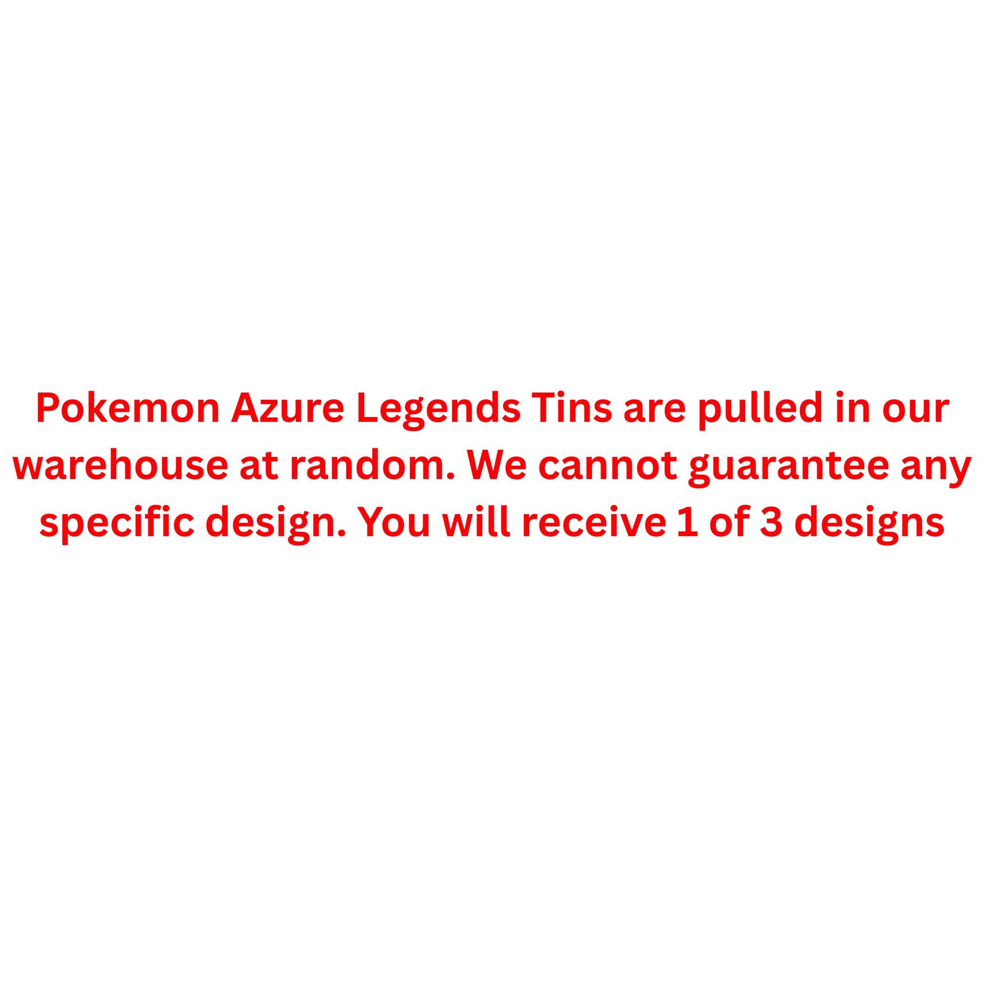 Pokemon Azure Legends Tin - Trading Card Market