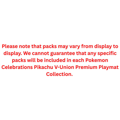 Pokemon Celebrations Pikachu V-Union Premium Playmat Collection - Trading Card Market