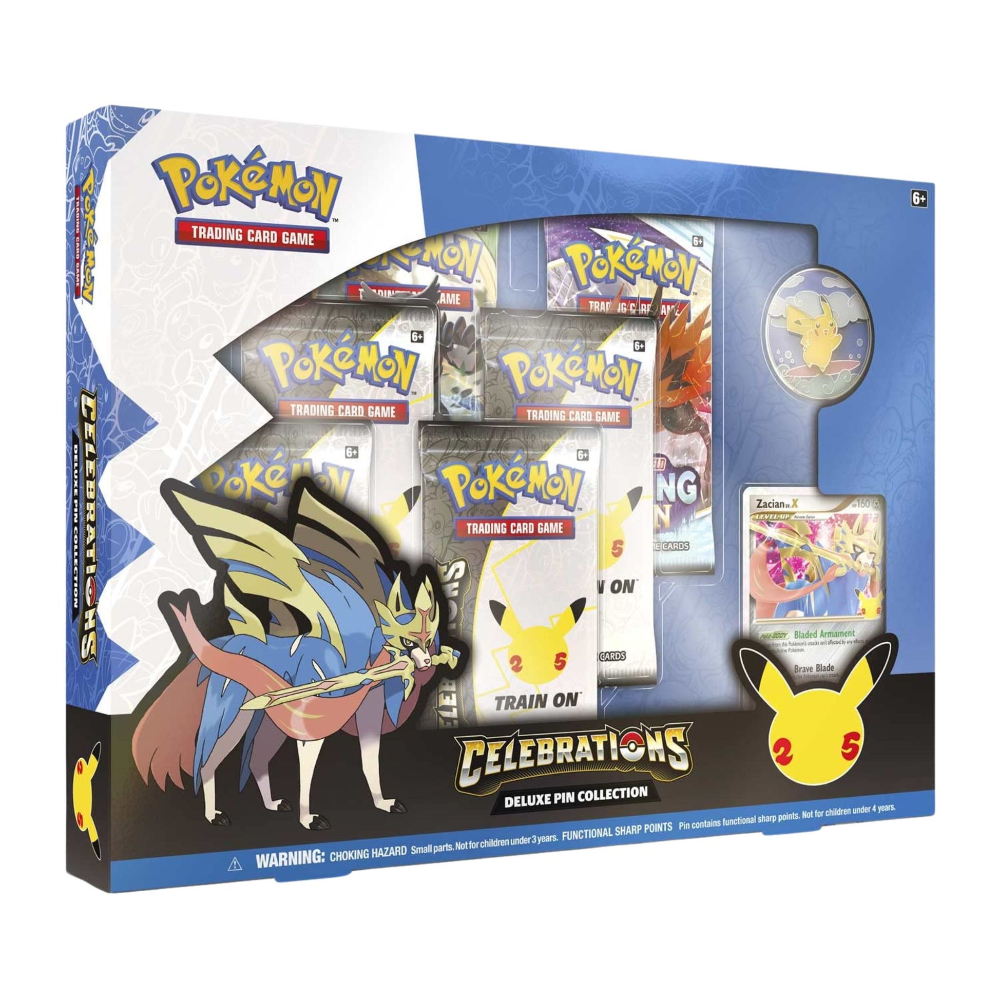 Pokemon Celebrations Zacian Deluxe Pin Collection - Trading Card Market