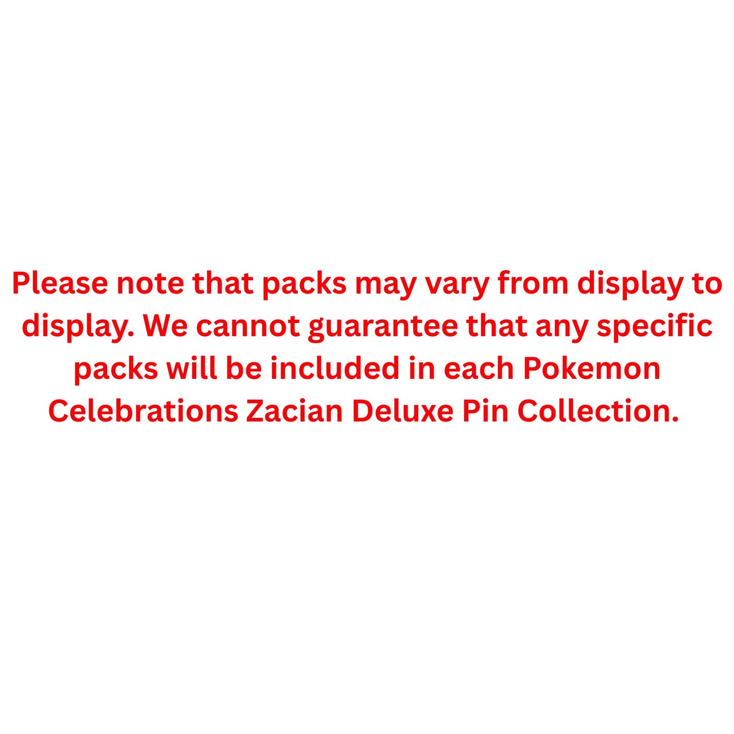 Pokemon Celebrations Zacian Deluxe Pin Collection - Trading Card Market