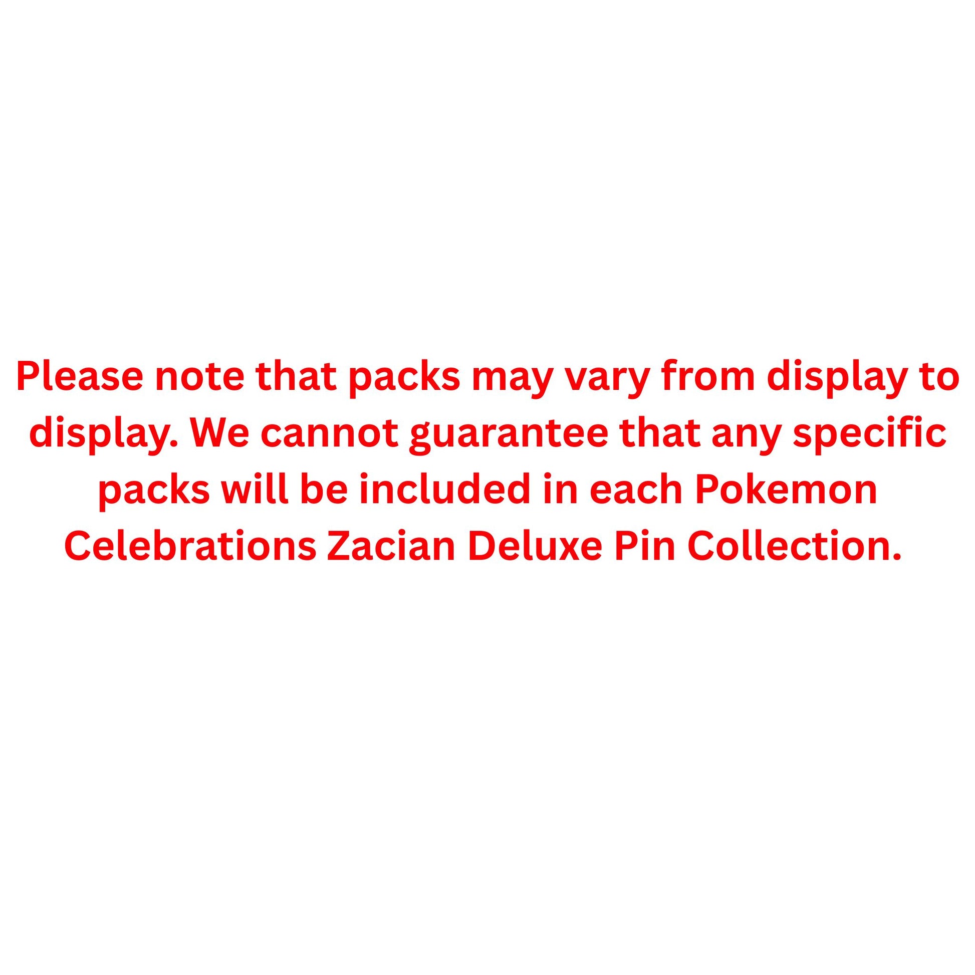 Pokemon Celebrations Zacian Deluxe Pin Collection - Trading Card Market