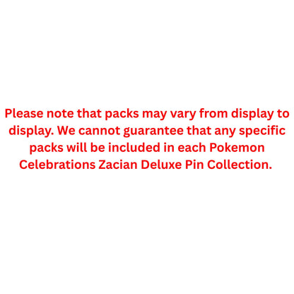 Pokemon Celebrations Zacian Deluxe Pin Collection - Trading Card Market