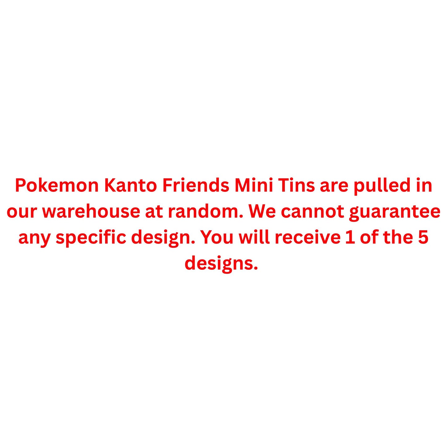 Pokemon Kanto Friends Mini Tin - Trading Card Market