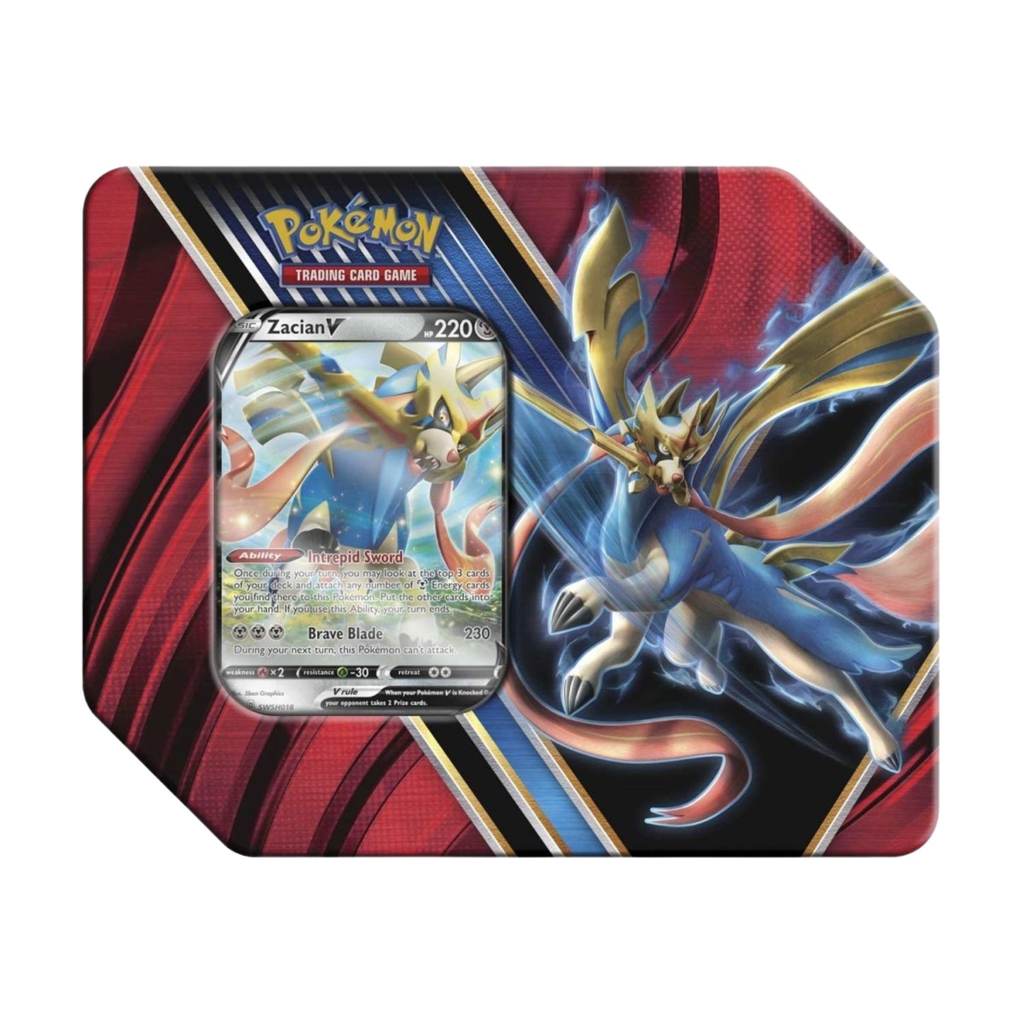 Pokemon Legends of Galar Zacian V Tin