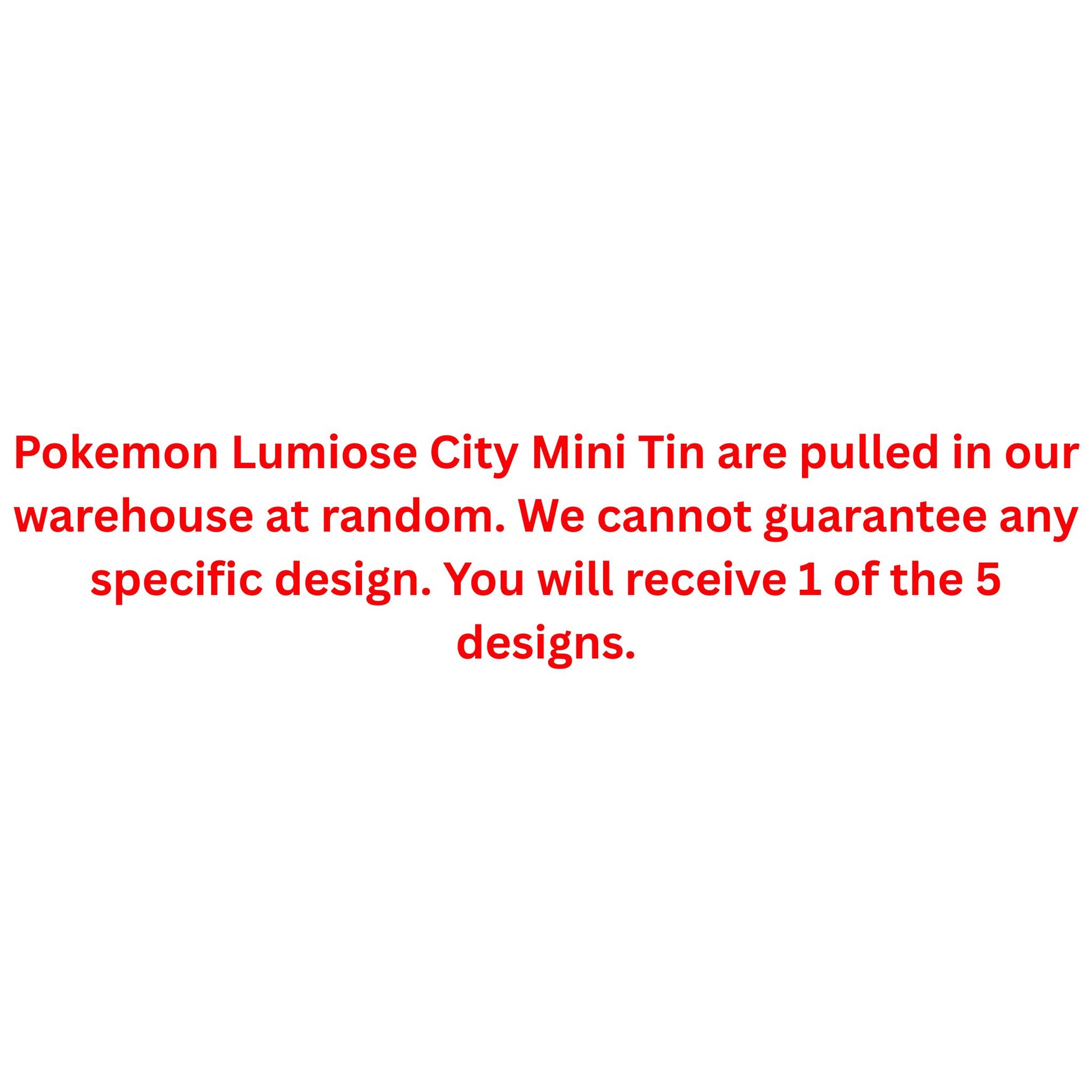Pokemon Lumiose City Mini Tin - Trading Card Market